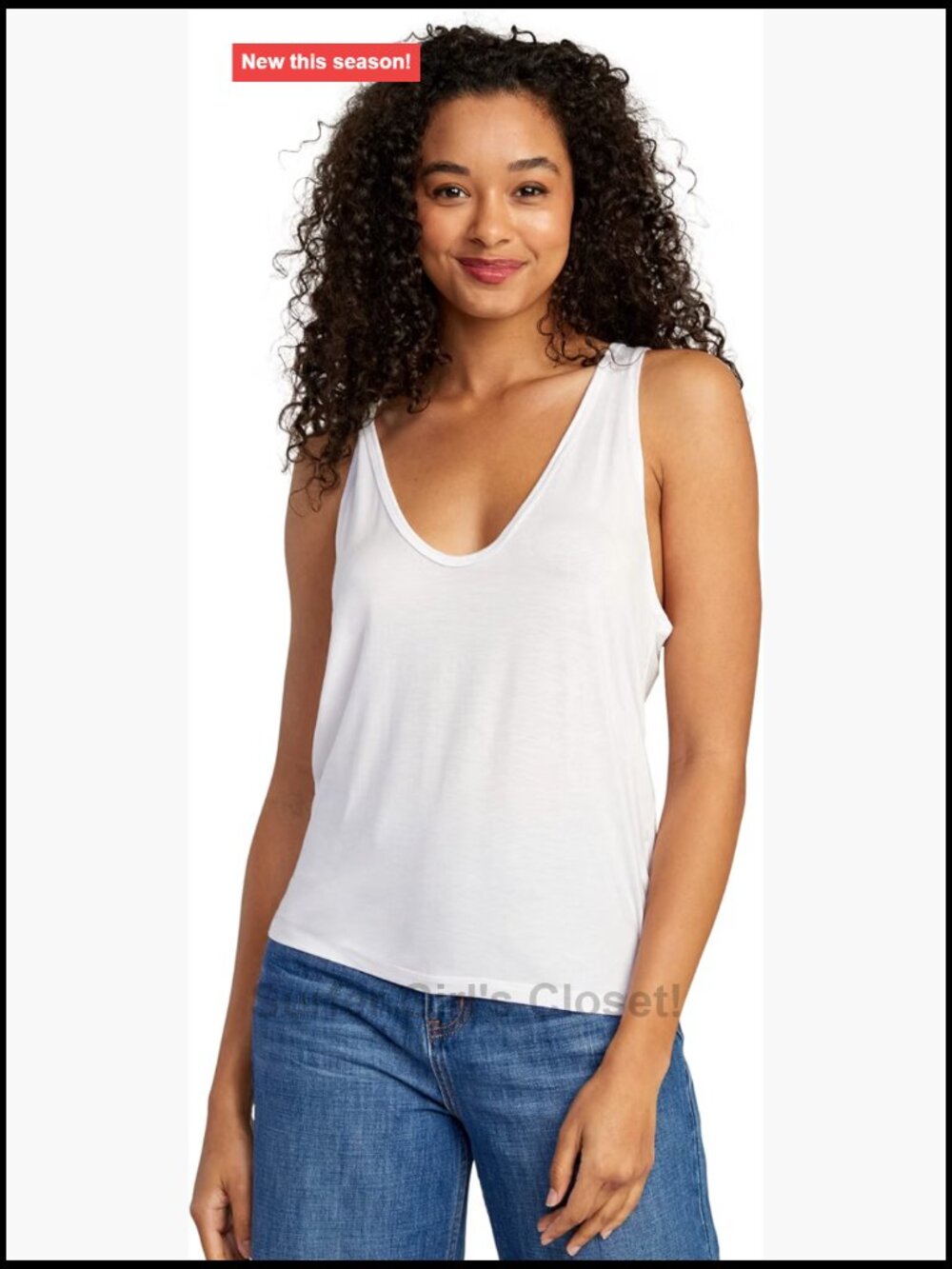 RVCA Mayday Knit Tank Top - Sleeveless Scoop Neck Pullover (Use: 94% Modal, 6%